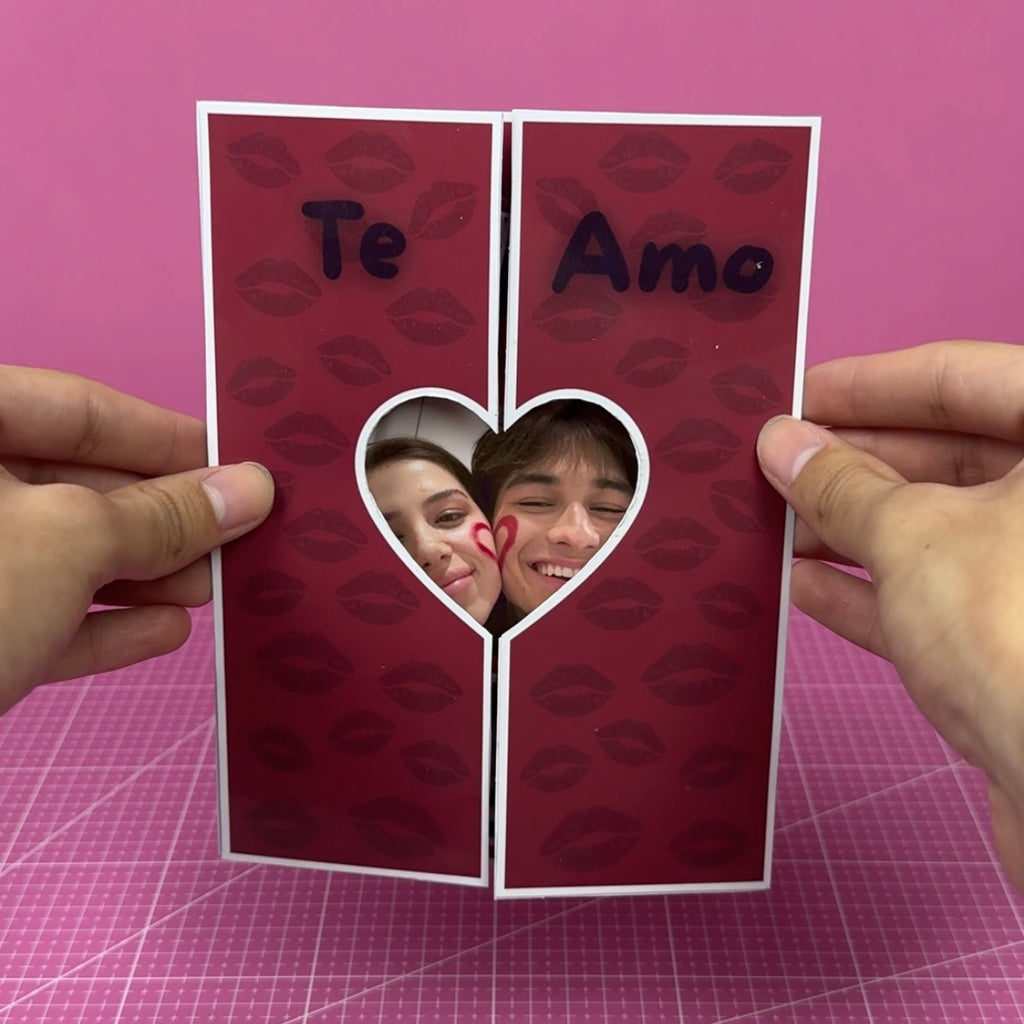 Carta corazón "Te amo" - Plantilla Canva