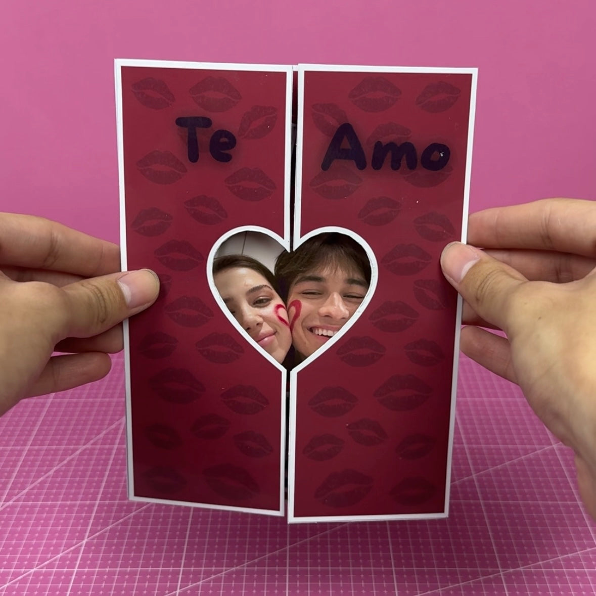 Carta corazón "Te amo" - Plantilla Canva